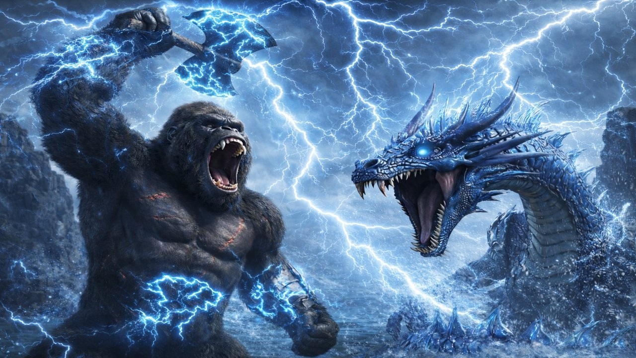 The Final Battle | Kong vs Ice Dragon Tiamat Awakens