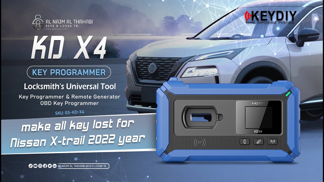How to Bring a Nissan X-trail 2022 Back to Life After Losing All Keys! (KD-X4 Method) #gskey #uae