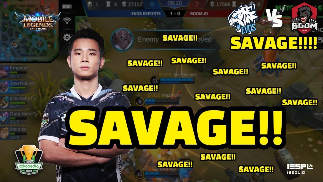 GOKIL! JESS NO LIMIT BIKIN SAVAGE!!! MLBB EVOS VS BOOM.ID - TBOF IESPL