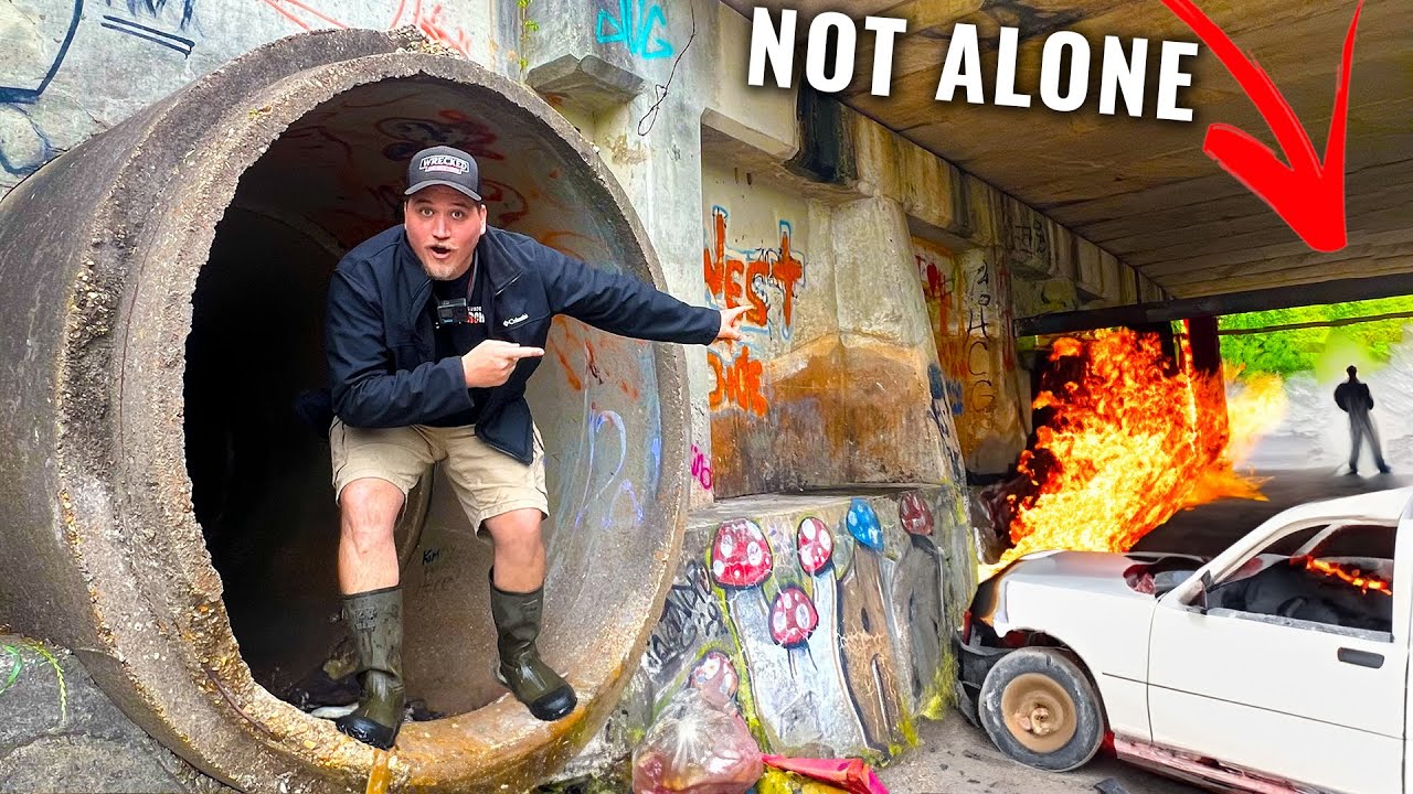 Exploring a Drained Canal for Criminal Activity!