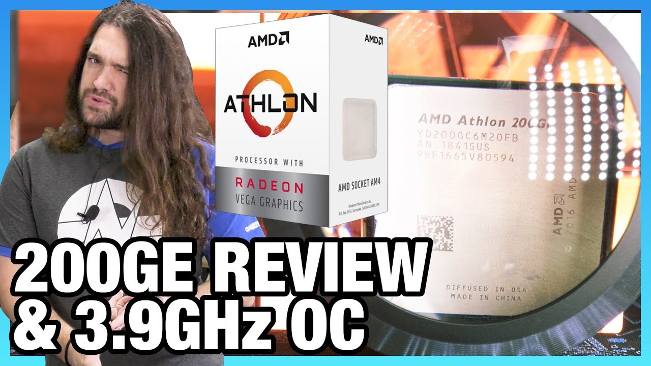 AMD Athlon 200GE Review & 3.9GHz Overclocking | Budget Gaming CPU