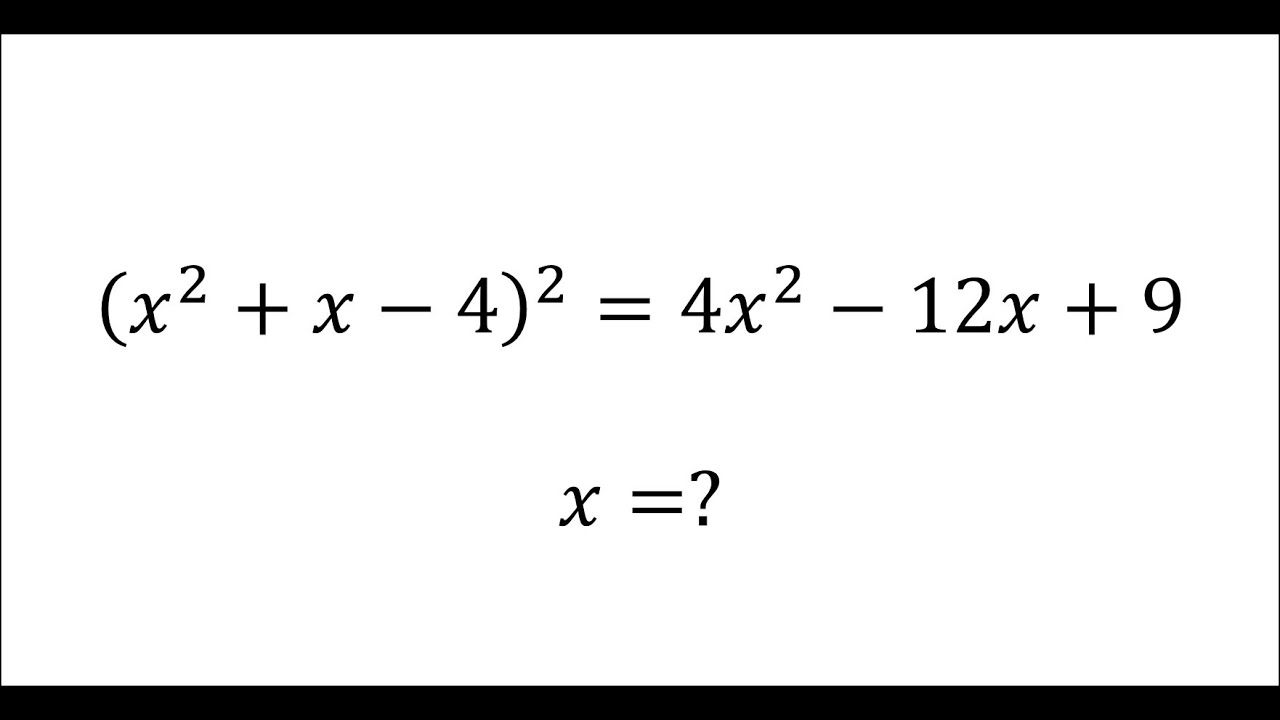 An awesome algebra problem | Algebra | Higher degree equations | 21