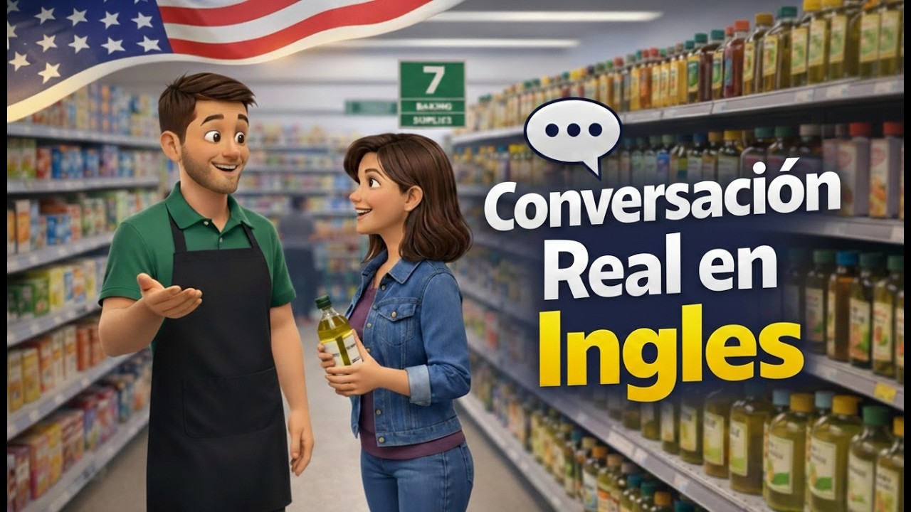 Conversación Real y Fácil 🛒 | Aprende Inglés en el Supermercado