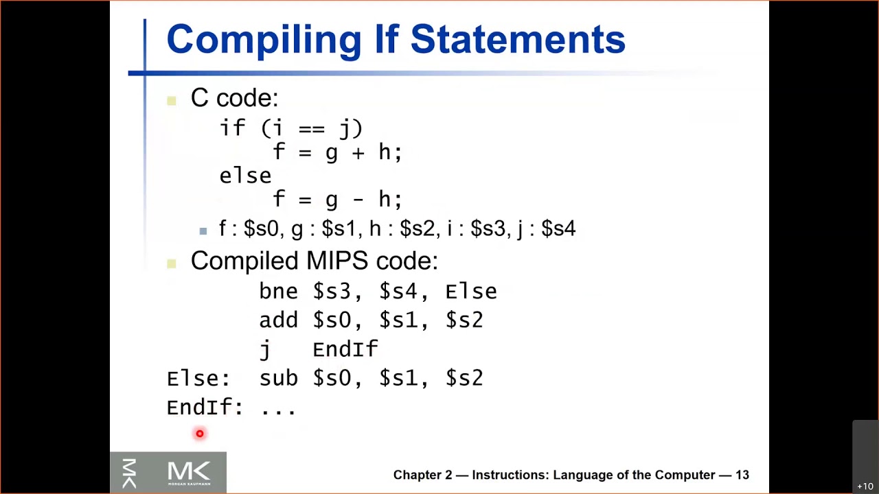 Lecture 17 - Control Flow Instructions