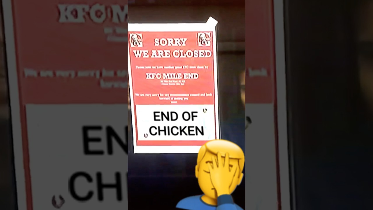 KFC in England is out of chicken.