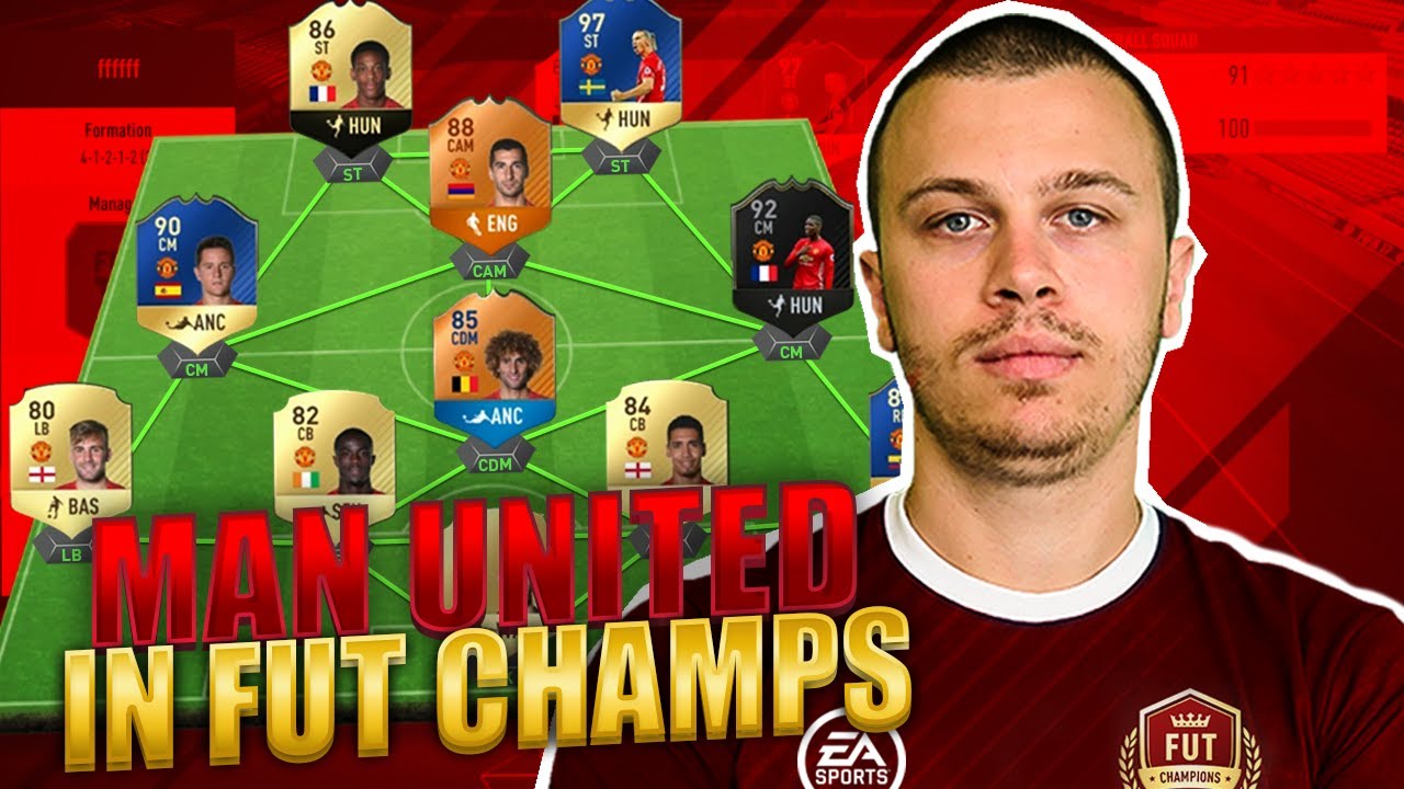 FIFA 17 FULL MANCHESTER UNITED TEAM in FUT CHAMPIONS! INSANE PERFORMANCE & GAMES in ULTIMATE TEAM