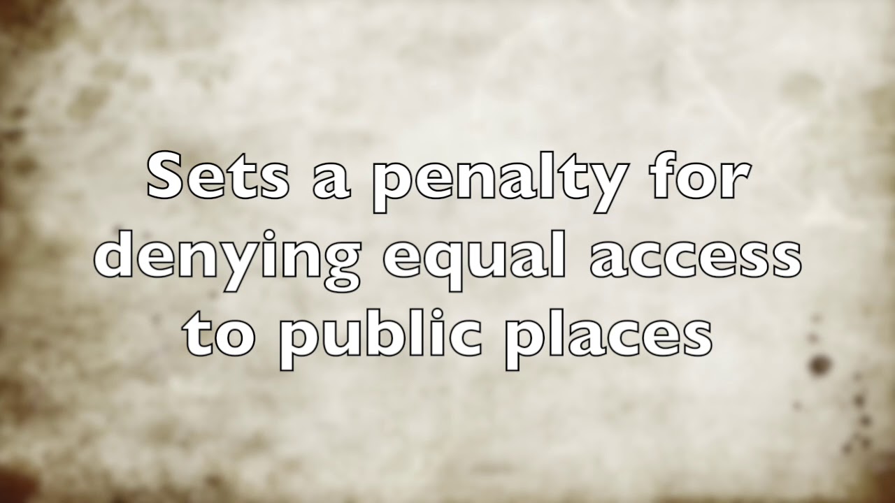 Civil Rights act of 1875