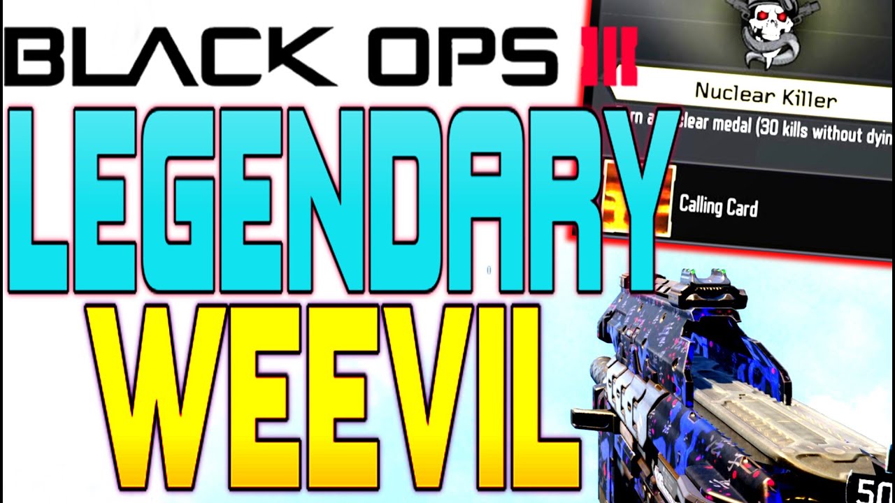 Black Ops 3: LEGENDARY WEEVIL NUCLEAR! - BEST RUSHING CLASS SETUP (BO3 Legendary Gem Camo Nuclear)