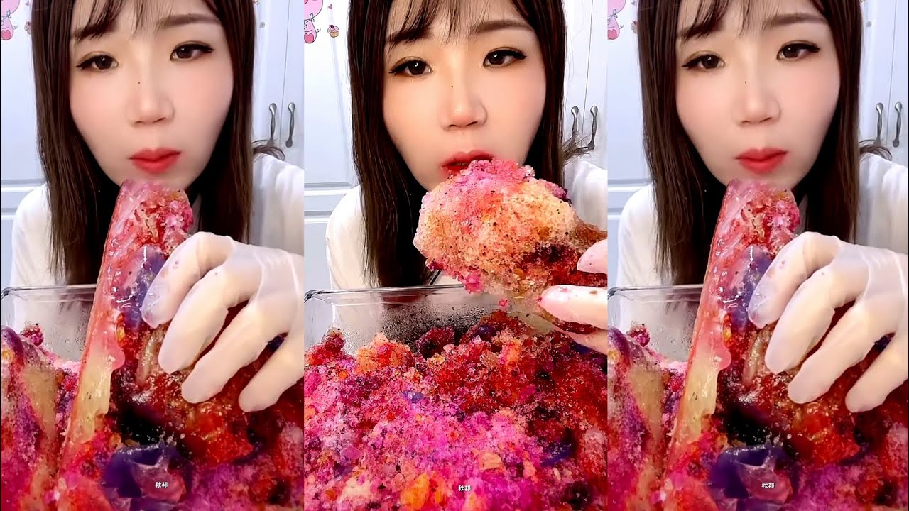 ASMR SHAVED ICE EATING / ICE EATING