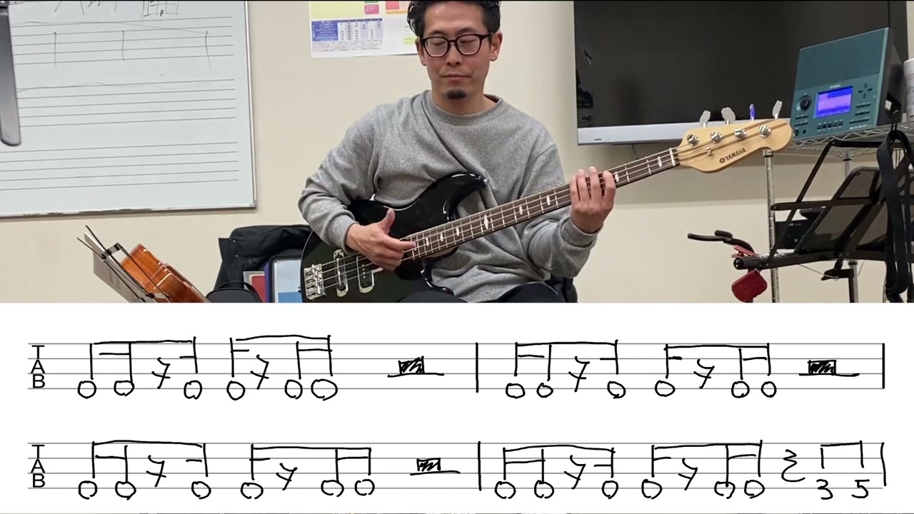 スラップ　サムピング入門　シンプルだけどカッコいい！フレーズから左右フォーム・基礎技術を学ぶ　ベースレッスン動画