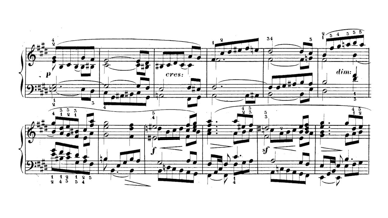 Carl Czerny - Op 822 No 4 - Prelude & Fugue - E Major / A Minor
