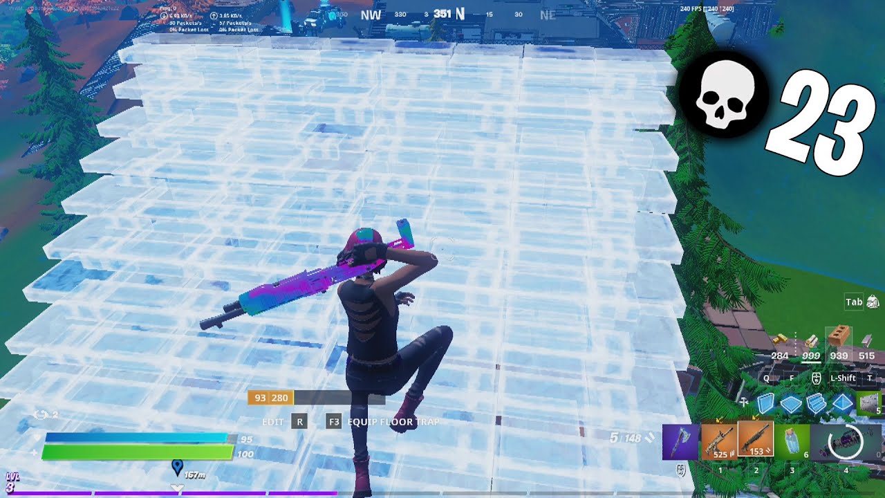 High Elimination Solo Squads Game Smooth Gameplay | Fortnite Season 8 [4K 240 FPS]