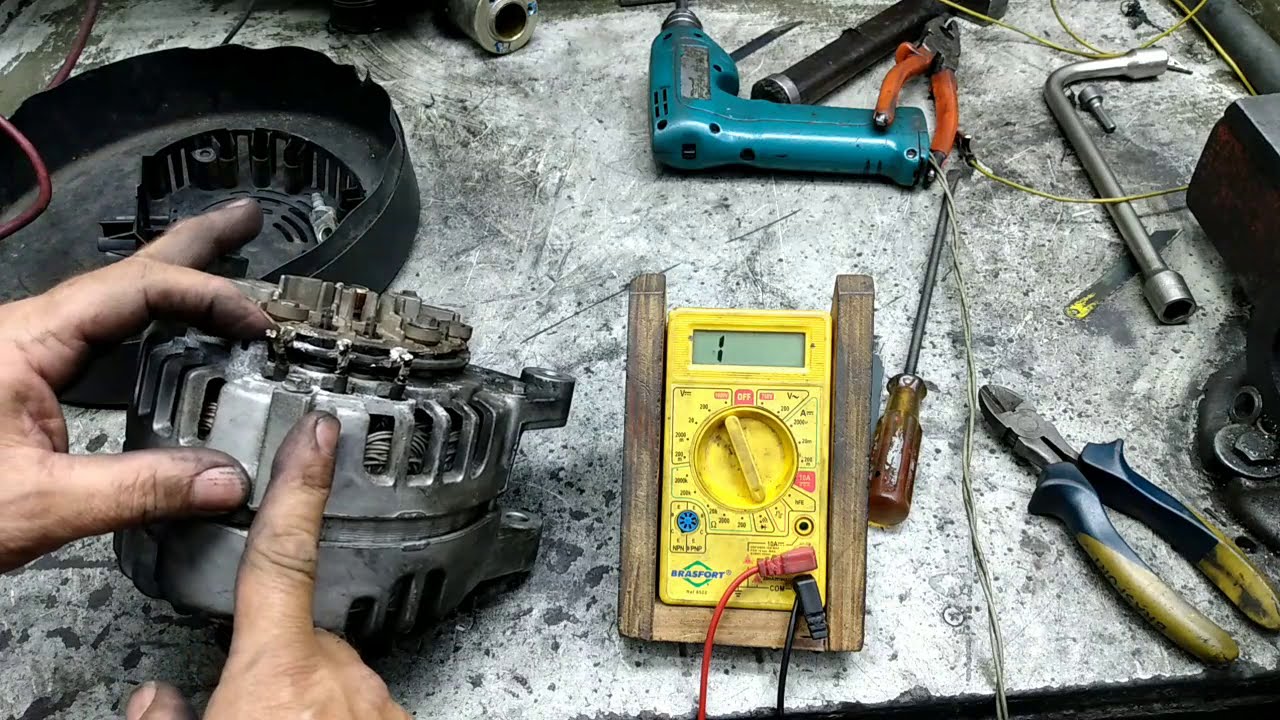 alternador Peugeot placa de diodos queimada
