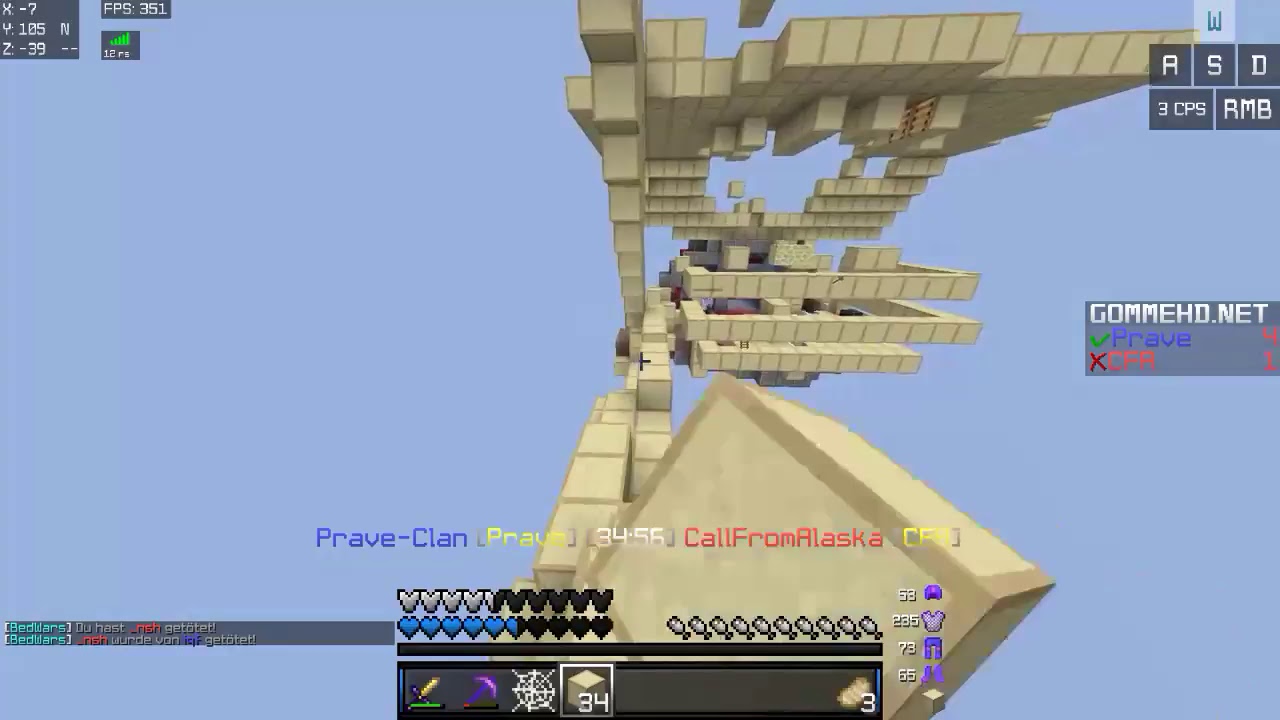 CLANWAR STREAM (GOMME + REWI) | Prave/ minuZ-Clan | juqis (mit timestamps)