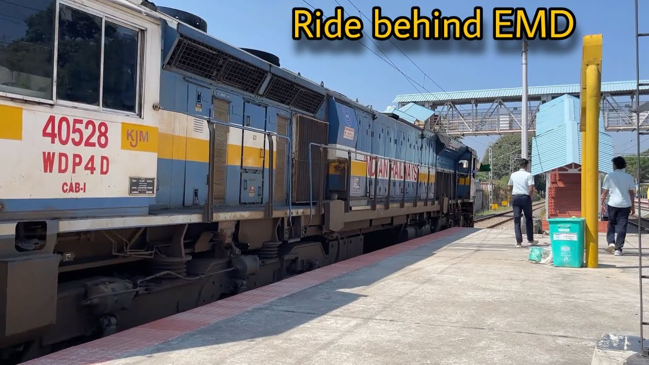 Short RIDE behind EMD | Yesvantpur-Mysore Express via Hassan | Indian Railways WDP 4D