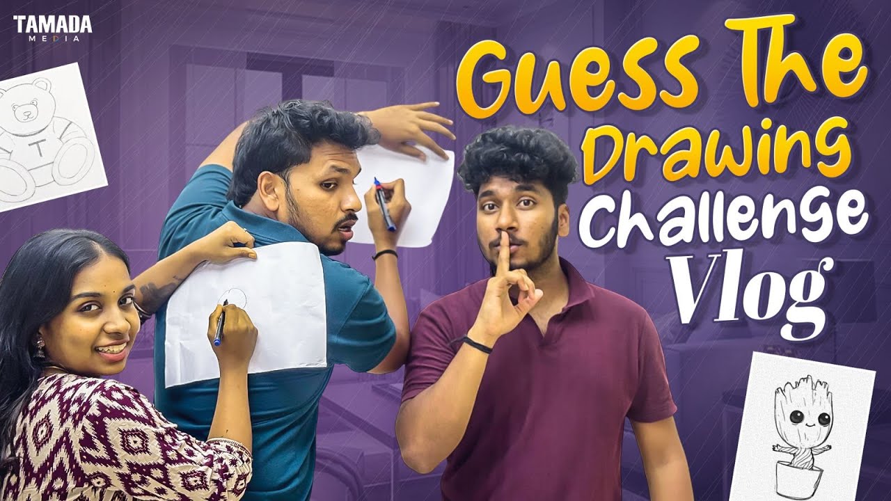 Guess the Drawing Challenge || Akhil Jackson Vlogs || Tamada Media