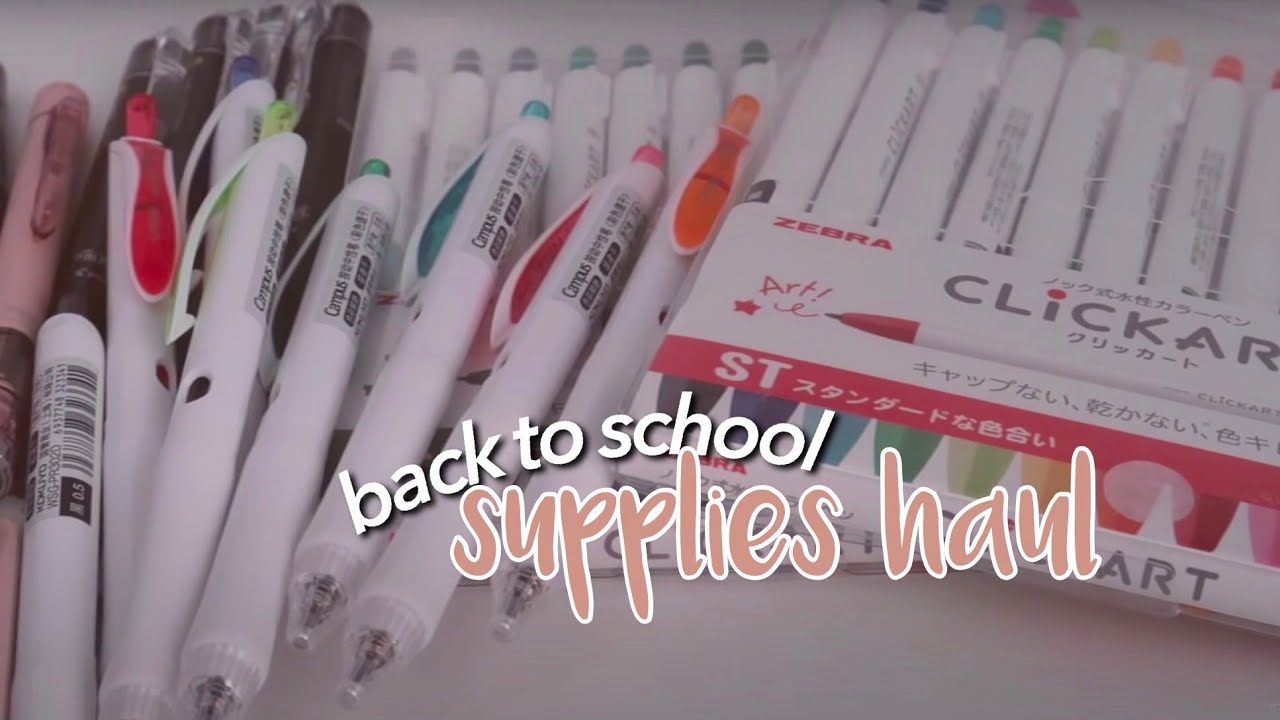 back to school supplies haul ✍🏼online classes