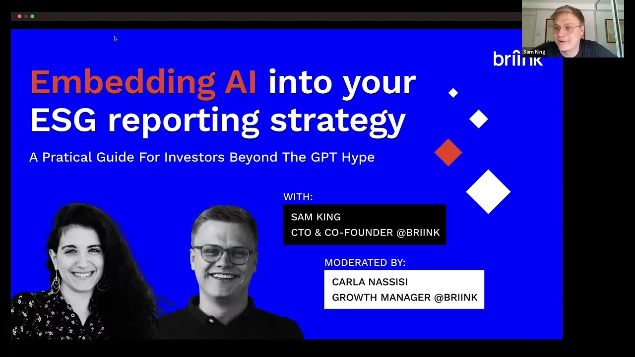 Embedding AI into your ESG Reporting Strategy