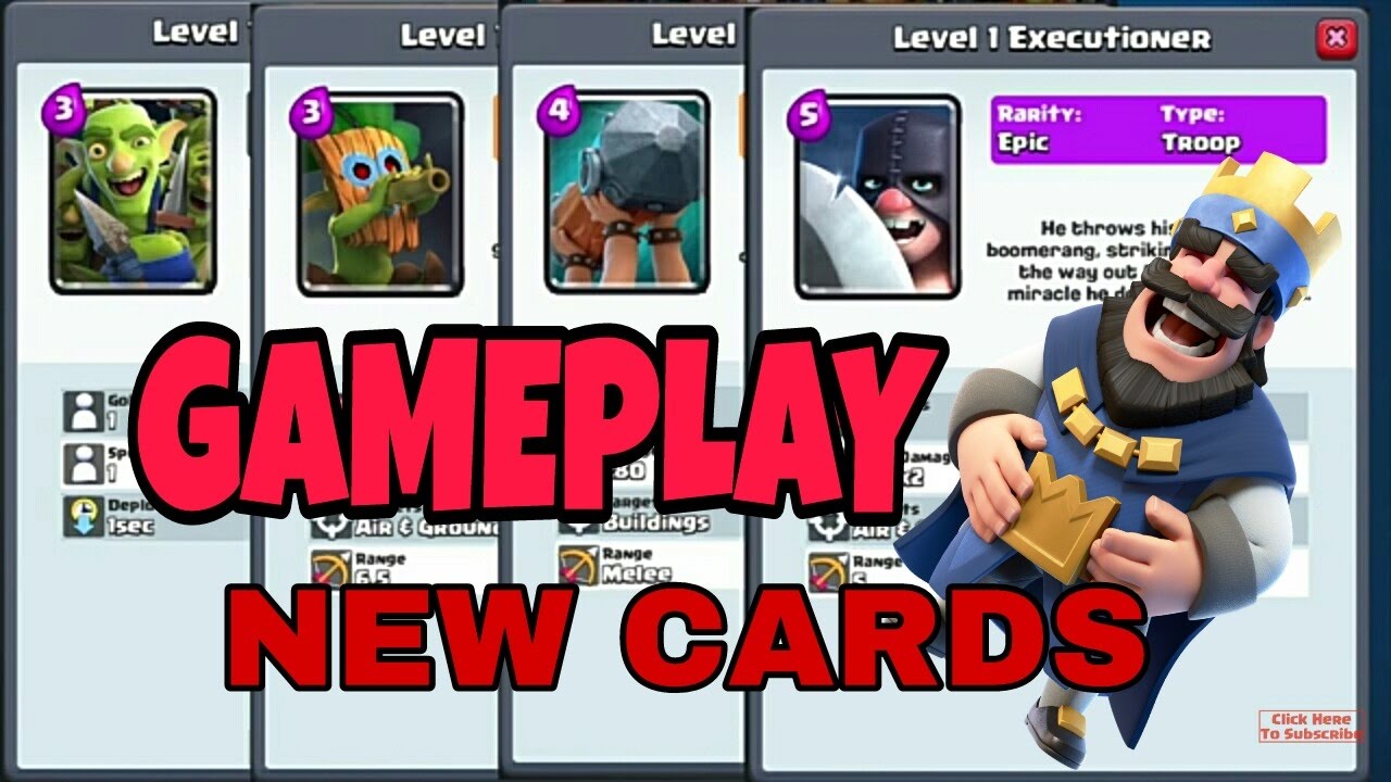 Clash Royale 4 New Cards Bootramp,GoblinGang...Gameplay