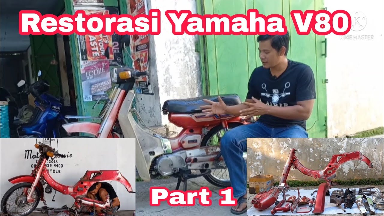 restorasi motor | cara restorasi yamaha v80 | restoration yamaha 2 stroke indonesian