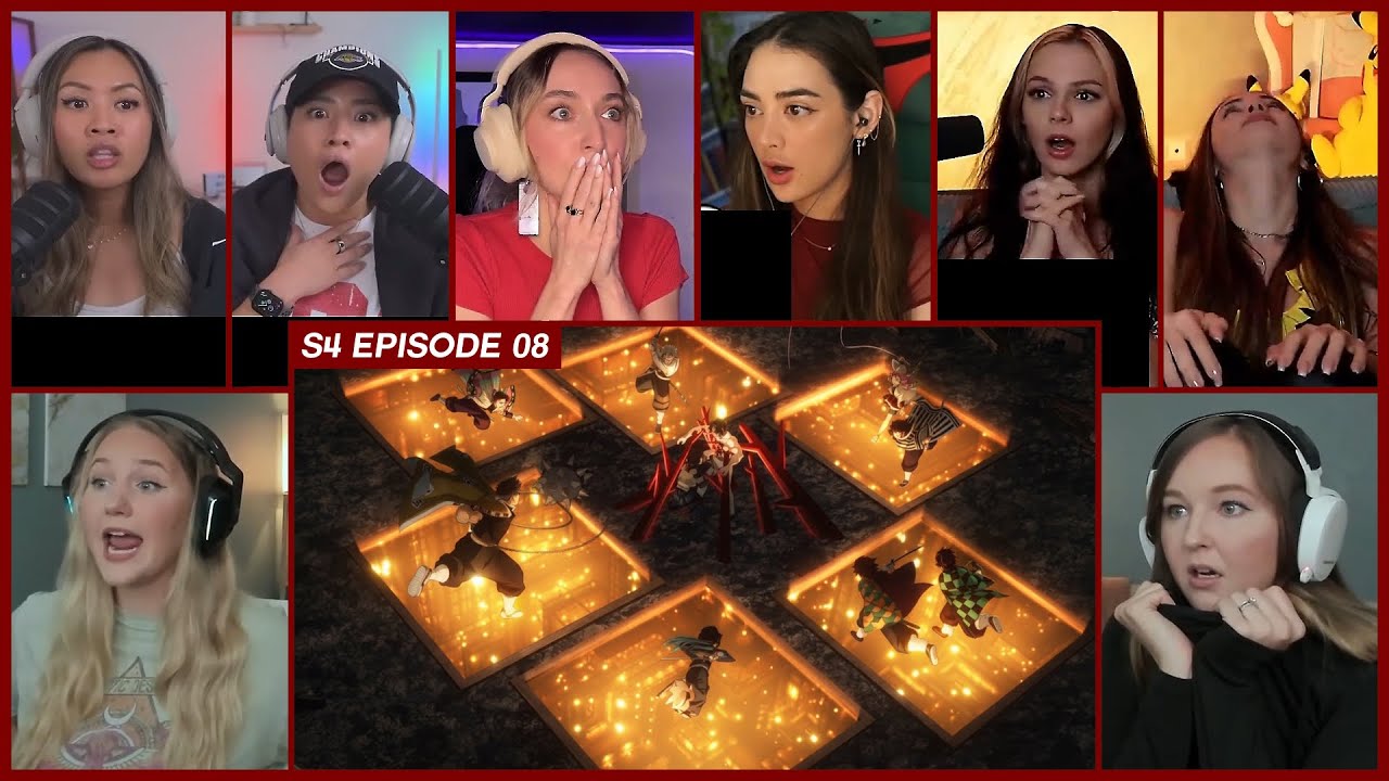 [GIRLS REACT] Hashiras cornered Muzan | Demon Slayer S4 Ep 8 Girl Reaction Mashup