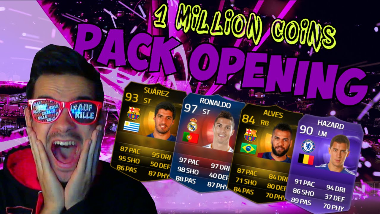 FIFA 15 : BEST OF 1 MILLION COINS PACK OPENING #3 - FT. 10x 50K PACKS !! [FACECAM]
