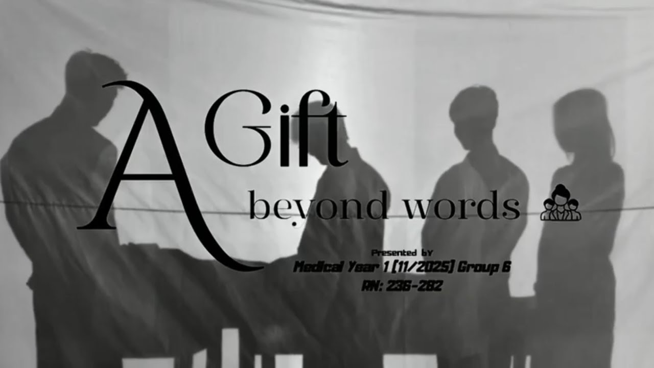 A Gift Beyond Words #University of Medicine Mandalay#Silent Mentor appreciation program 