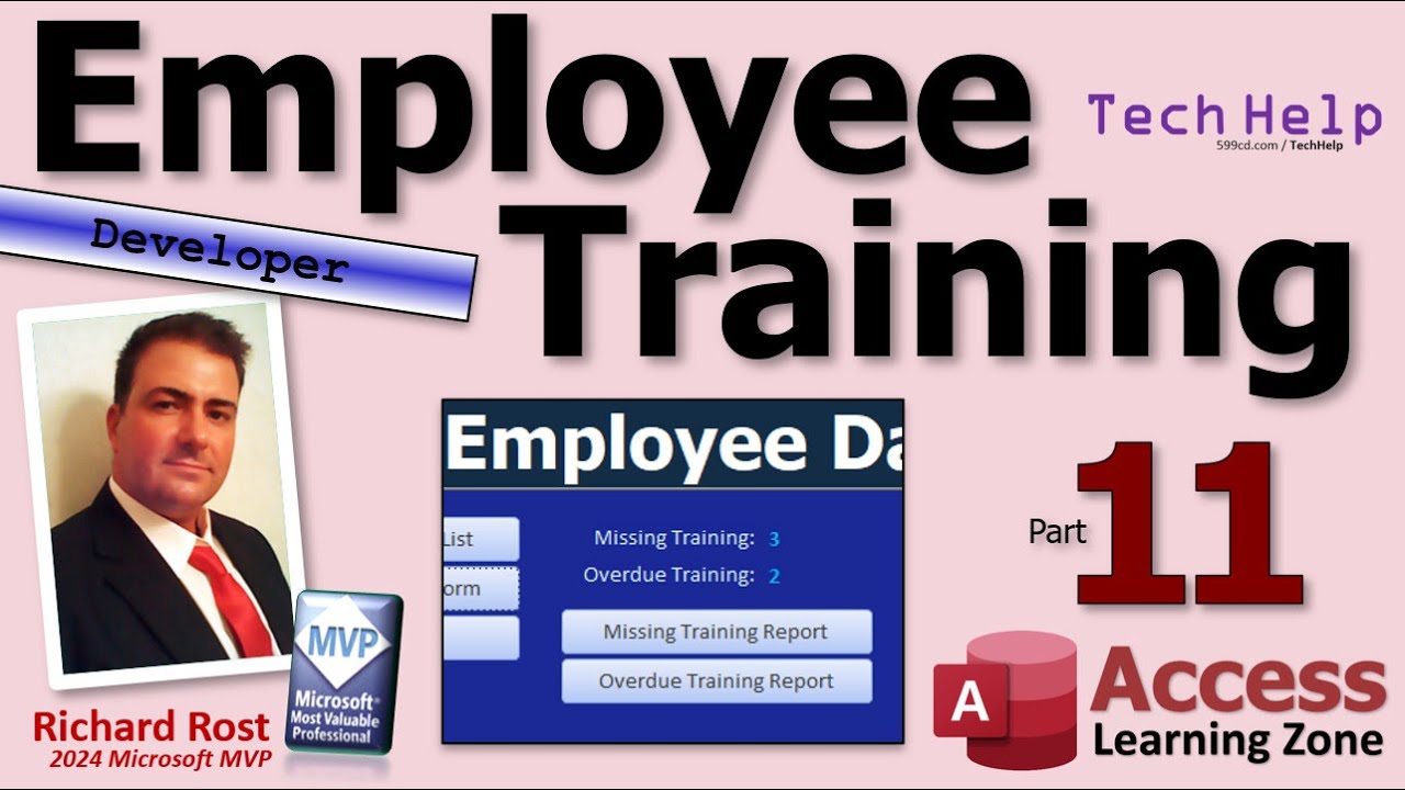 Tracking Employee Training and/or Certifications in Microsoft Access, Part 11