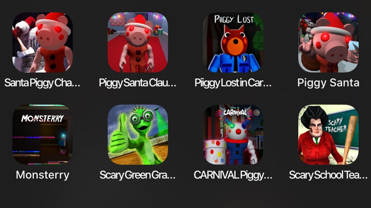 Santa Piggy Chapter,Piggy Santa Claus,Piggy Lost in ,Piggy Santa,Monstarry,Scary School Teacher