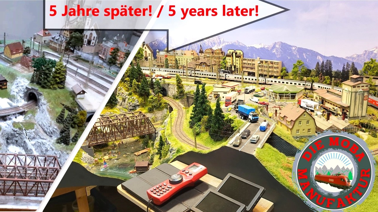 5 Jahre Bauzeit - Detail Gestaltung unserer Anlage im Zeitraffer - Bauvideo Modelleisenbahn H0 1/87