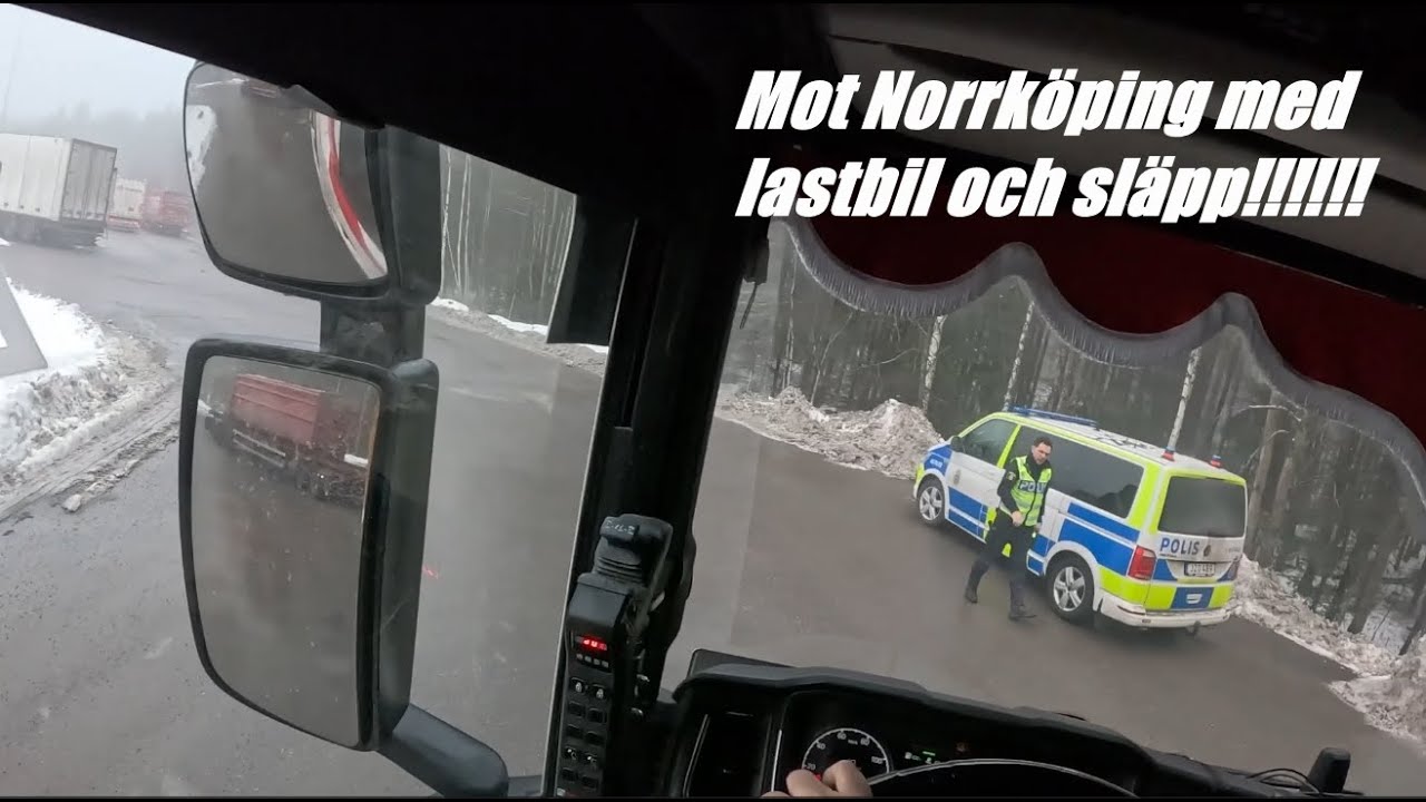 Lastväxlare med släp till Norrköping!!! (Gammal video)