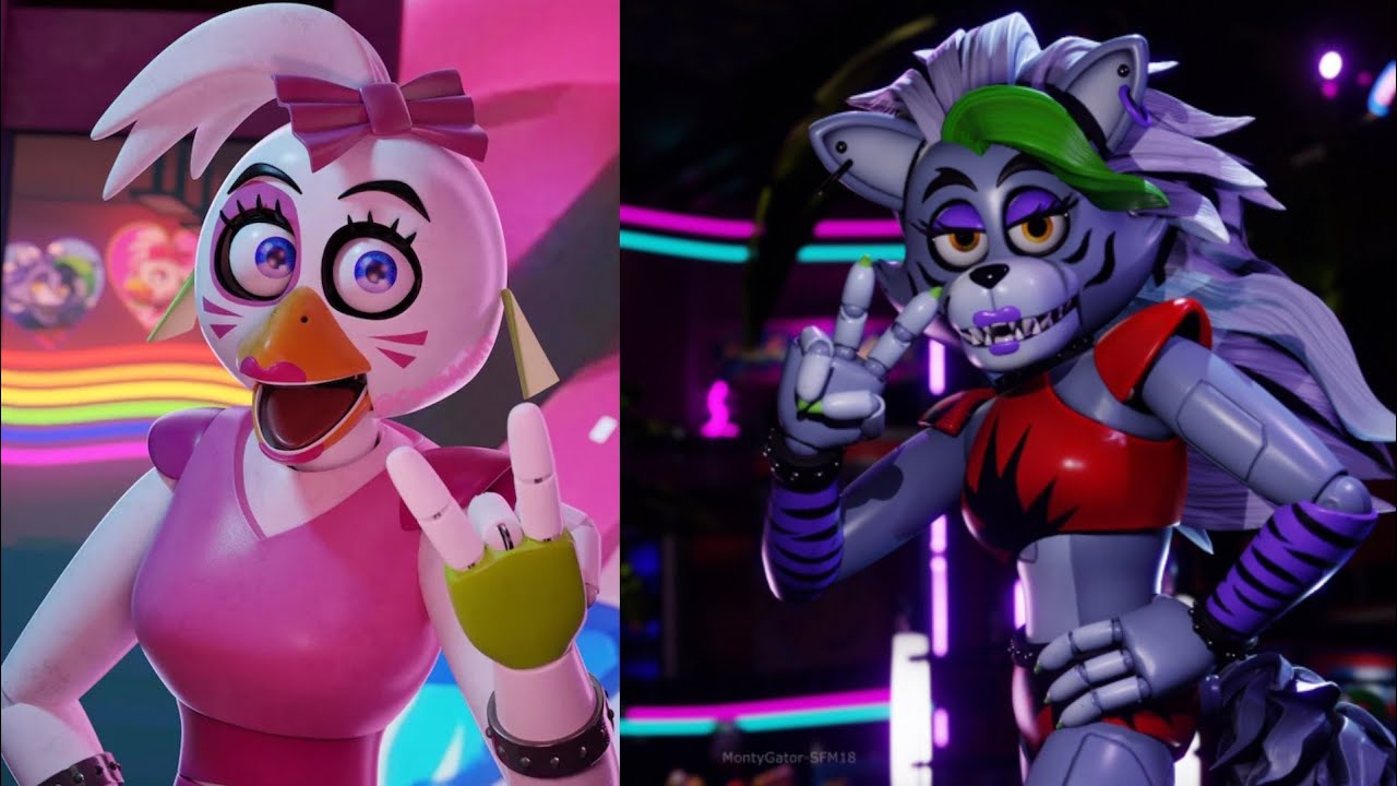 glamrock chica & Roxanne wolf sing believer by imagine dragons (requested)