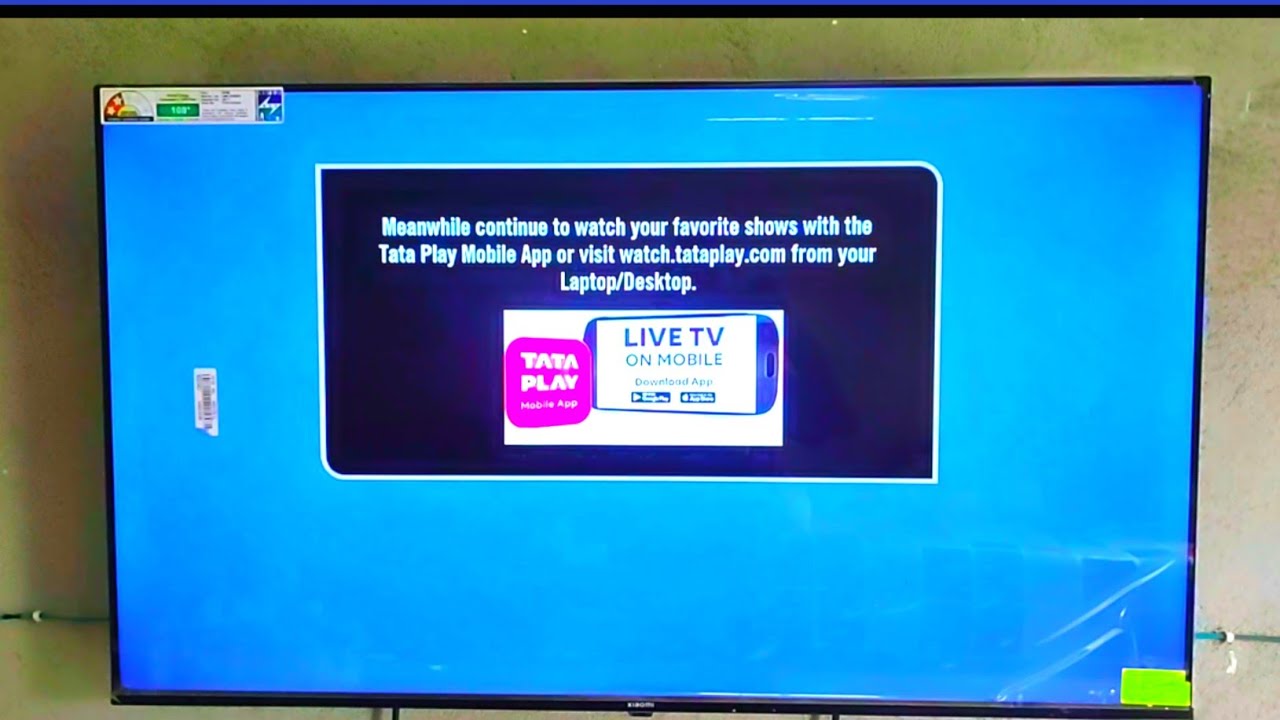 Tata Play HD Your Set Top Box is not receiving signal problem solution