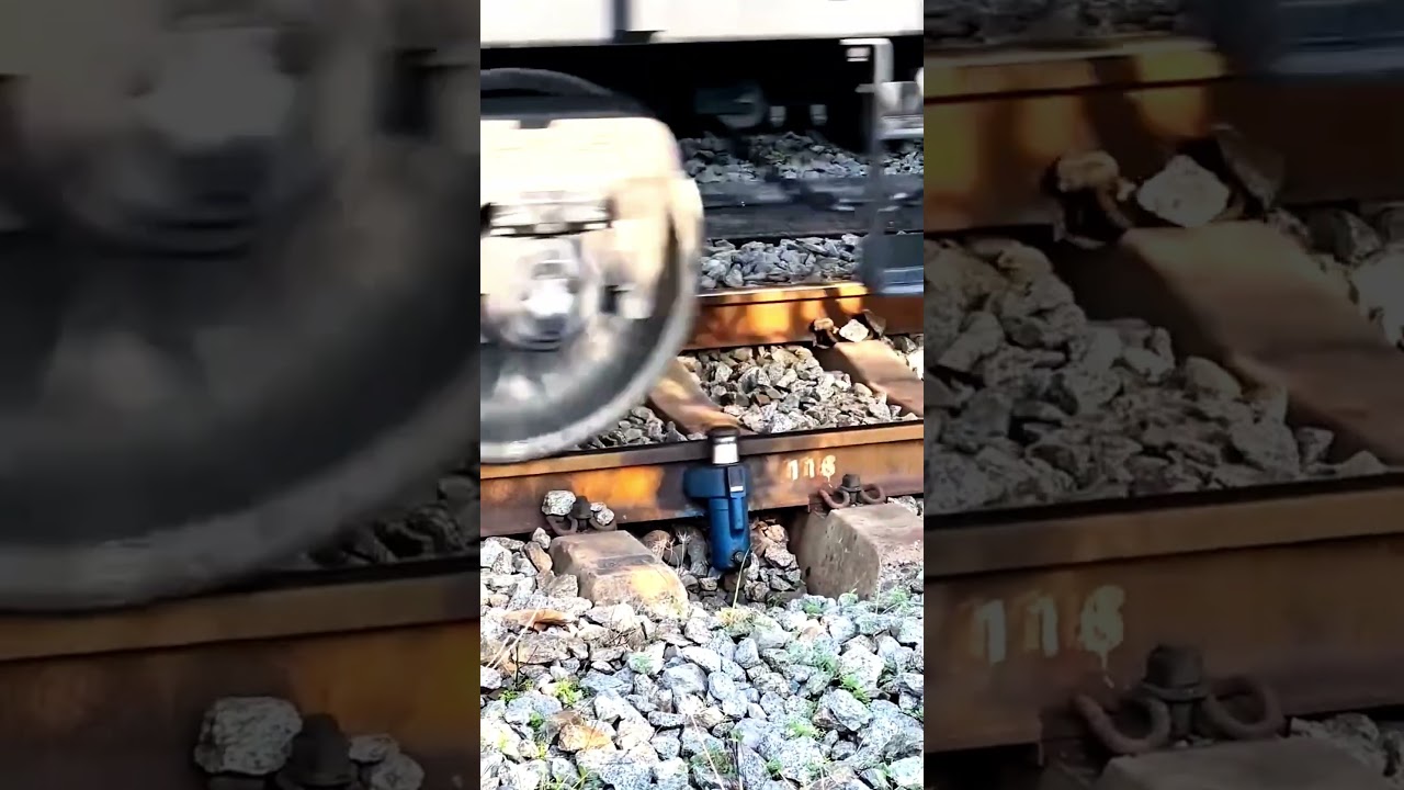 Train Wheel Derailment: Real Life Scene! #shorts
