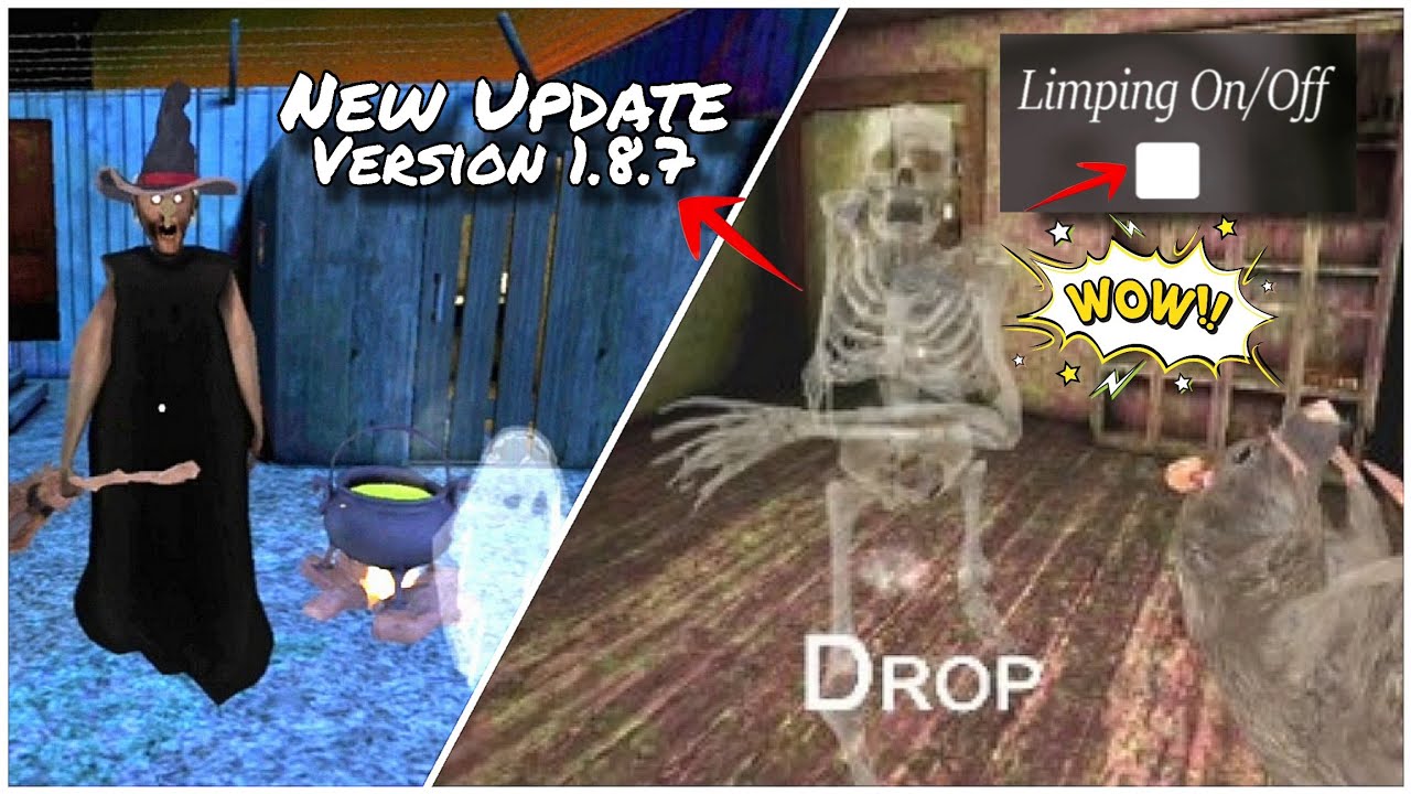 Granny New Update Version 1.8.7 Limping Off Full Gameplay 