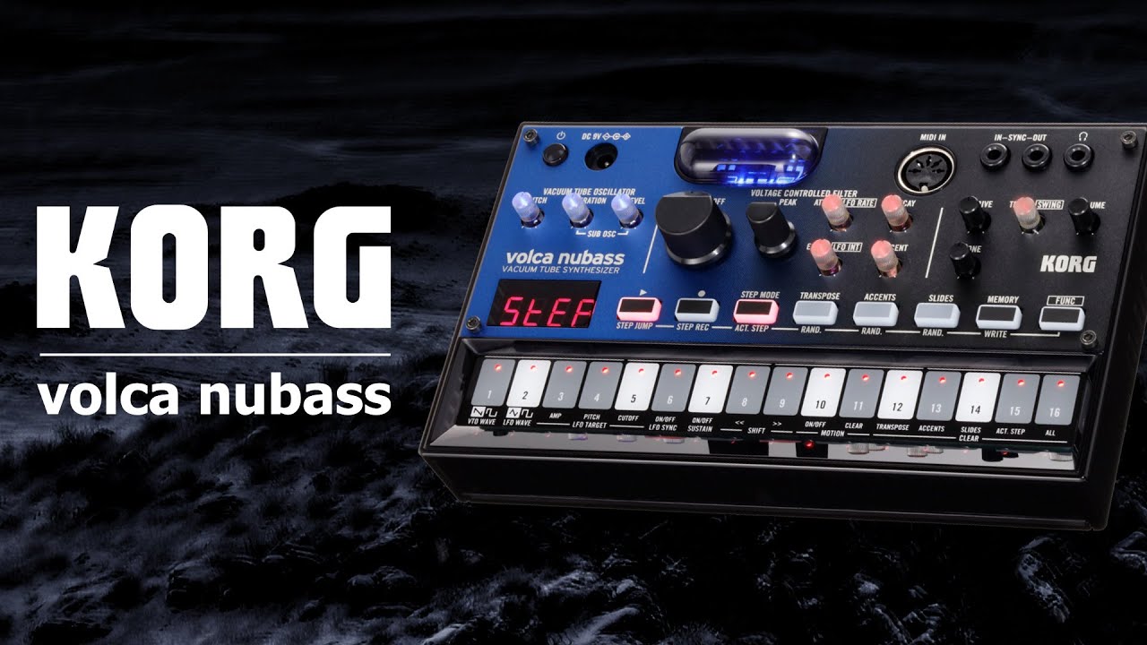 Korg Volca Nubass Sound Demo (no talking) with NUX NDD-7 Tape Delay