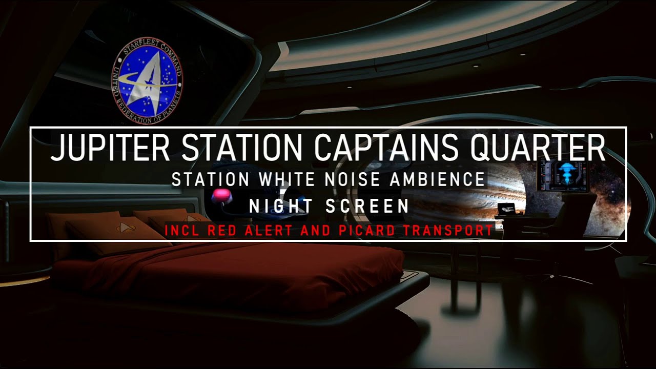 Star Trek Sleep Sounds | Jupiter Station Sleeping Quarters | Night Shift Ambience | ASMR, Sleep