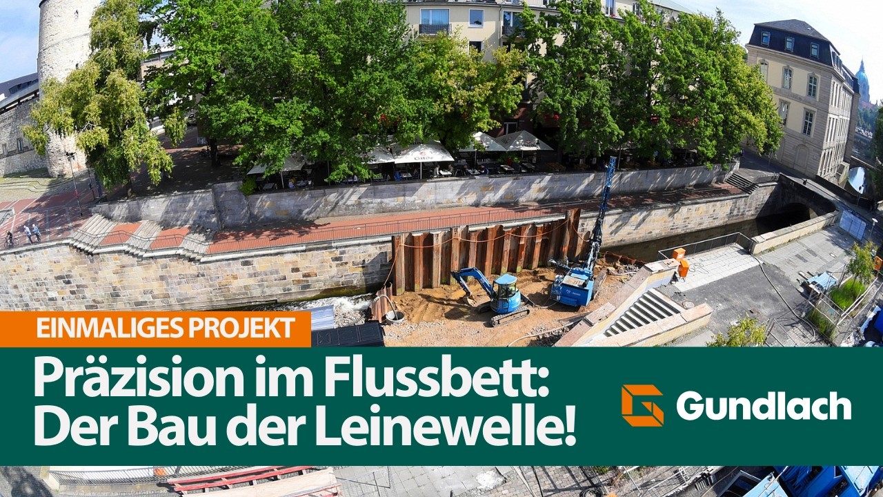 Präzisionsarbeit im Flussbett: So entstand die Leinewelle in Hannover