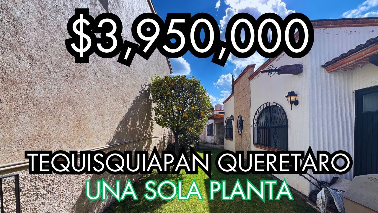 TOUR COMPLETO! Alberca - Casa de UNA PLANTA en Tequisquiapan Querétaro $3,950,000
