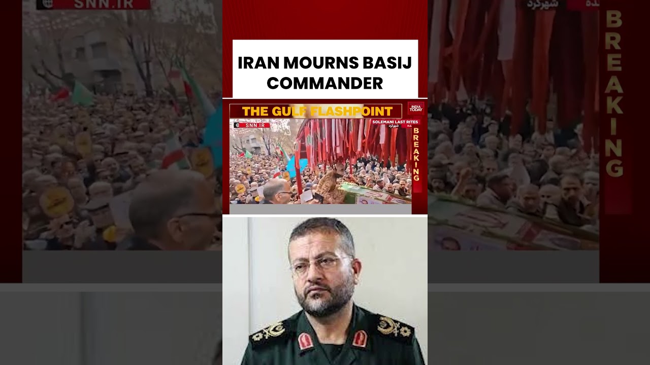 Иран провел масштабные похороны командира &laquo;Басидж&raquo; | Антиизраильские протесты #израильскаявойна #...