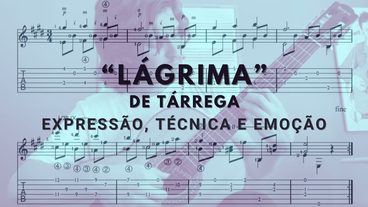 “Lágrima” de Tárrega no Violão: Análise Técnica e Expressiva
