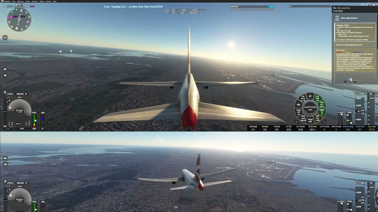 FS2020  CHAOS at LaGuardiaNY 2 GoArounds (SayIntentions)