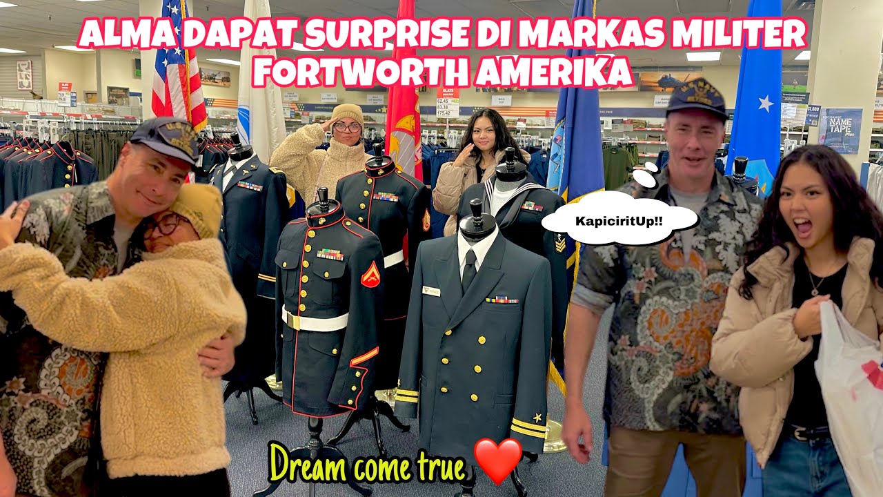 PERTAMA KALI ALMA MASUK MARKAS MILITER AMERIKA & DAPAT SURPRISEEEEE!!! (With Subtitles)