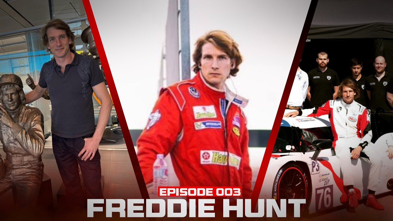 FREDDIE HUNT I Growing up, driving James Hunt's F1 cars and the movie Rush