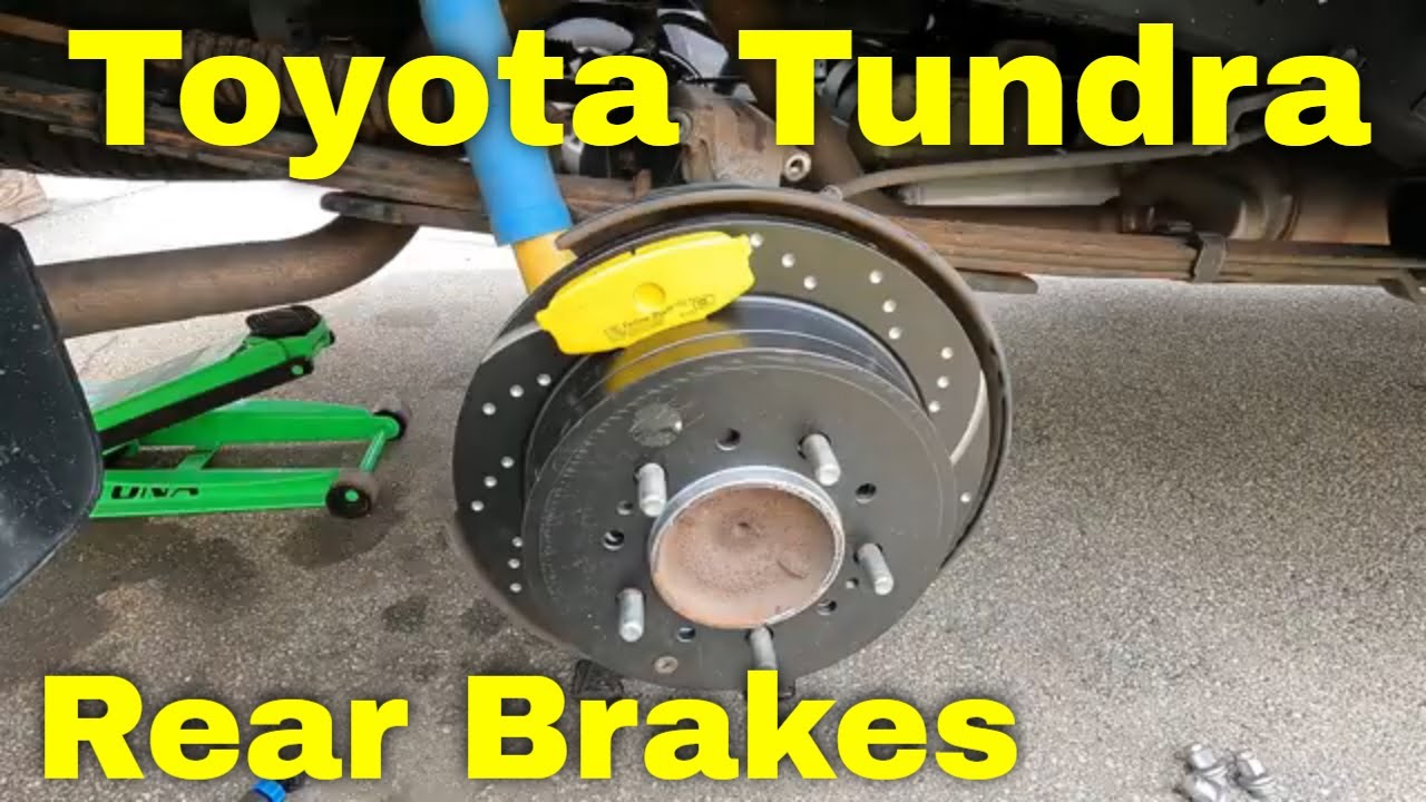 Как заменить задние тормоза Toyota Tundra