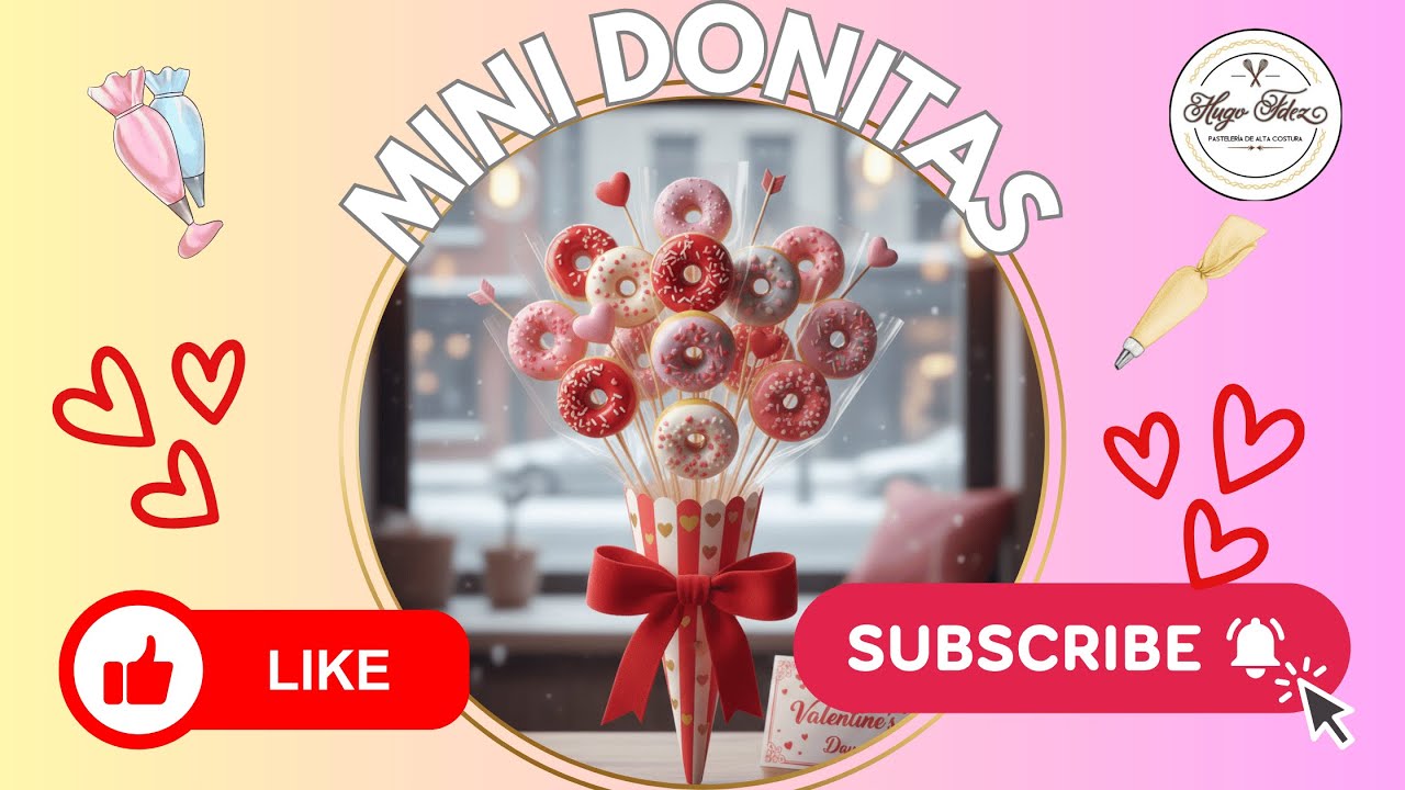 MINI DONITAS PARA SAN VALENTIN
