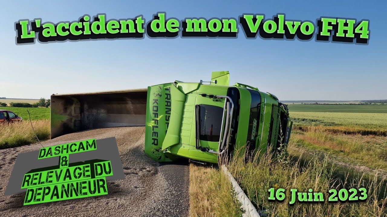 Ride safe, take care yourself // Dashcam et relevage camion // Accident de la route // Choc frontal