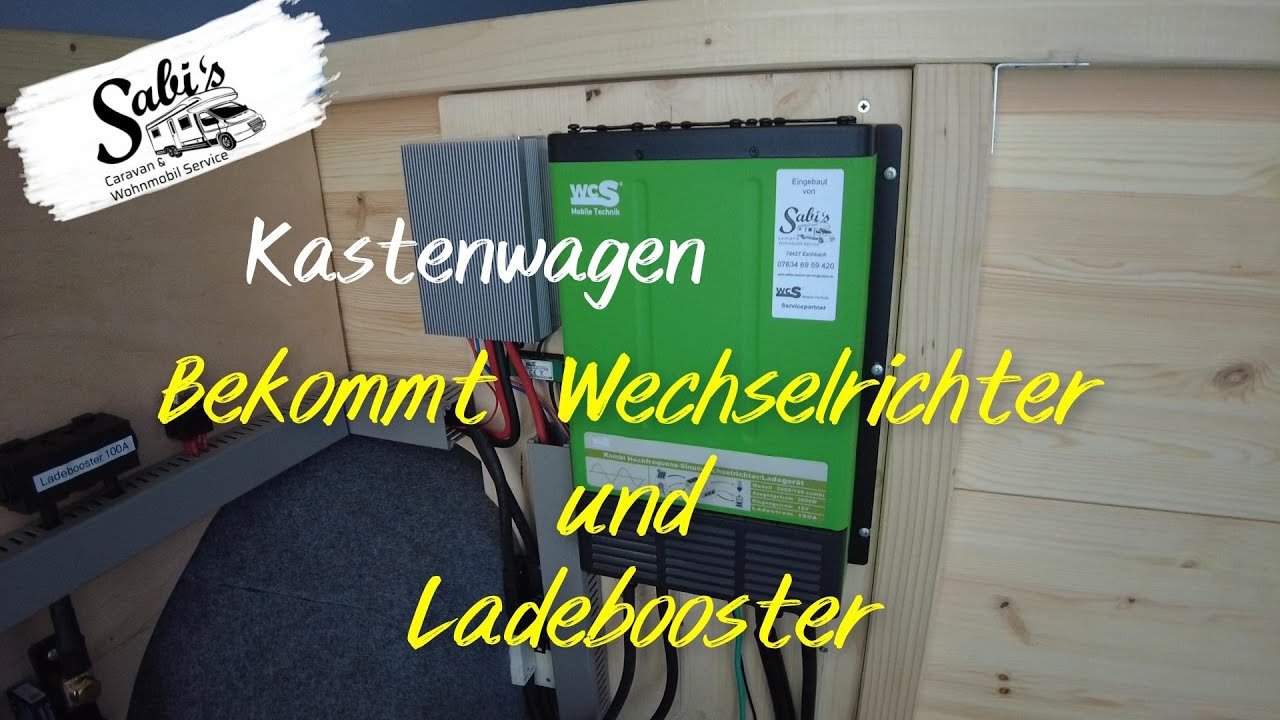 Selbstausbauer bekommt Wechselrichter und Ladebooster von WCS