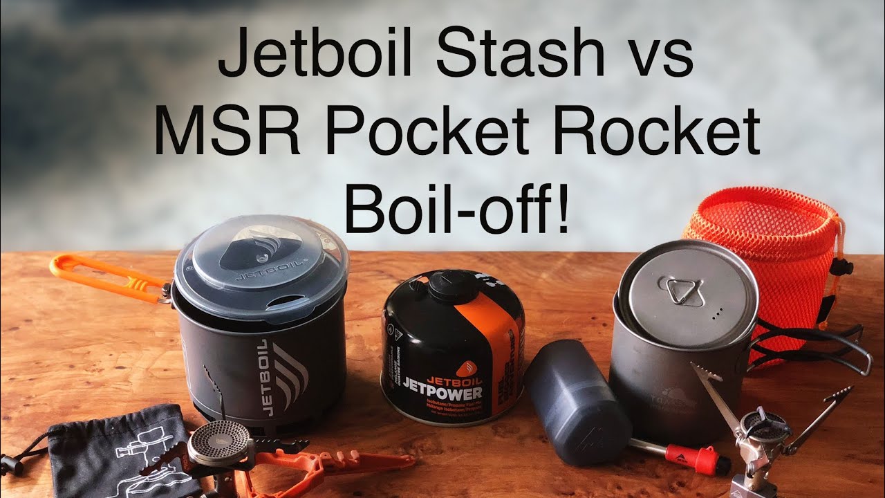 Jetboil Stash против MSR Pocket Rocket Boil-Off!!