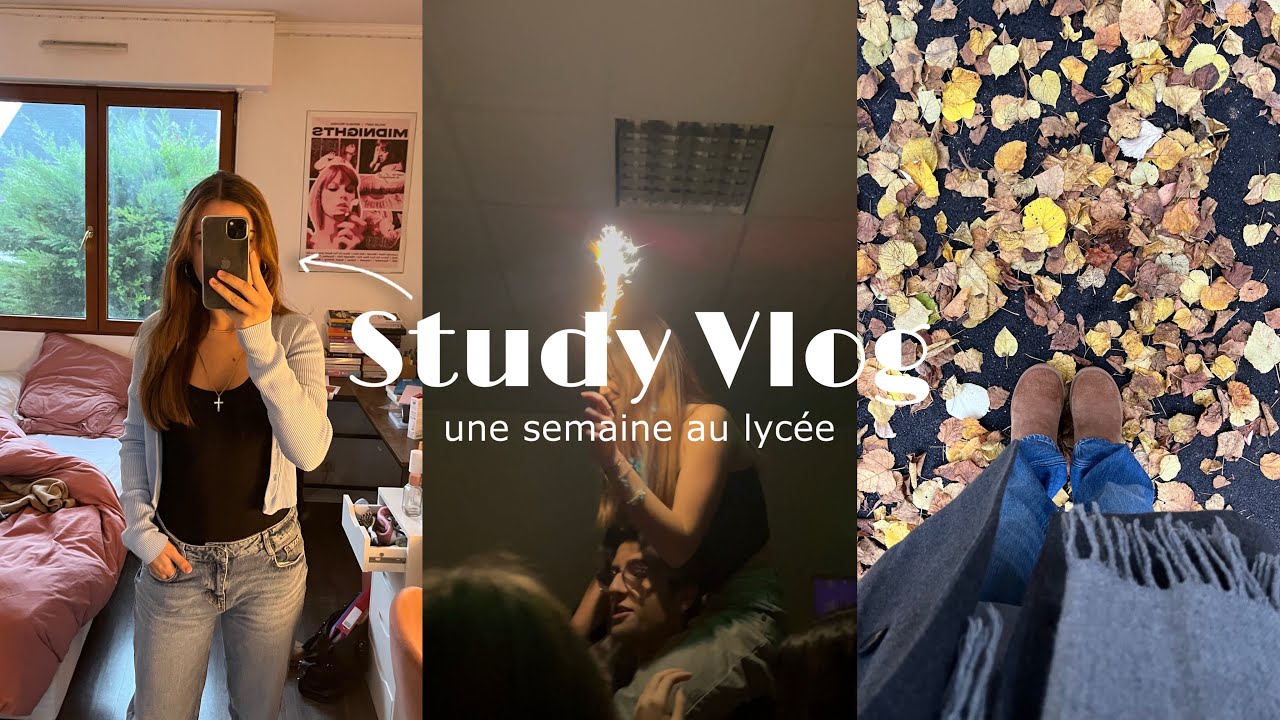 Study Vlog : une semaine avec moi au lycée